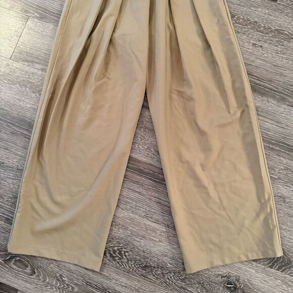 Fibflx Loose Pleated Wide-Leg Pants with Hook And Loop Fastener - Picture 2 of 8